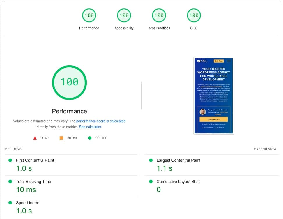 100 google page speed optimization