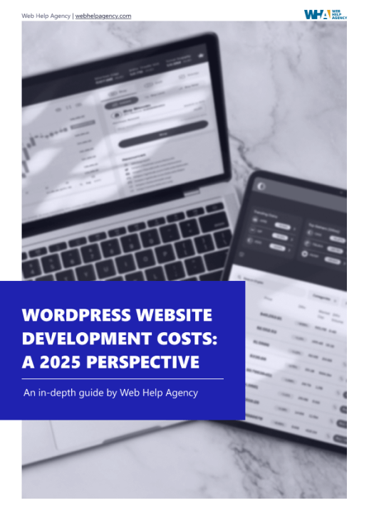 A detailed breakdown of WordPress website development costs in 2025, including themes, plugins, and hosting.