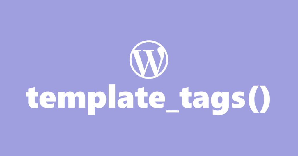template tags