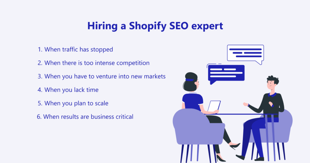 Signs it’s time to hire a Shopify SEO expert