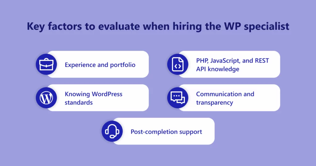 Essential criteria for choosing the right WP expert